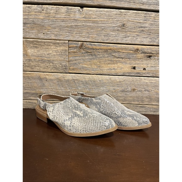 Yellow Box Shoes - Yellow Box Freedah Ladies Snakeskin-look Sling-backs‎ Size 7 Shoes